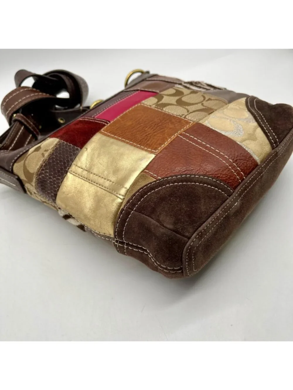 Coach Multi Colored Vintage Patchwork Crossbody Bag
